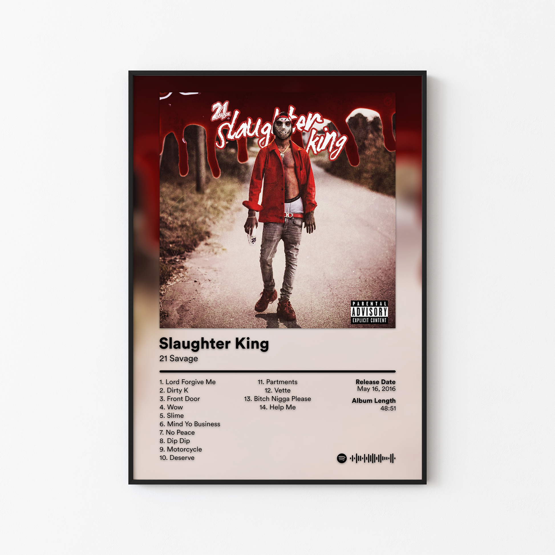 21 Savage Slaughter King Album Poster