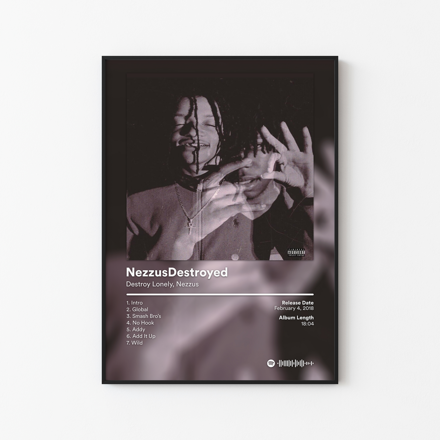 Destroy Lonely NezzusDestroyed Album Poster