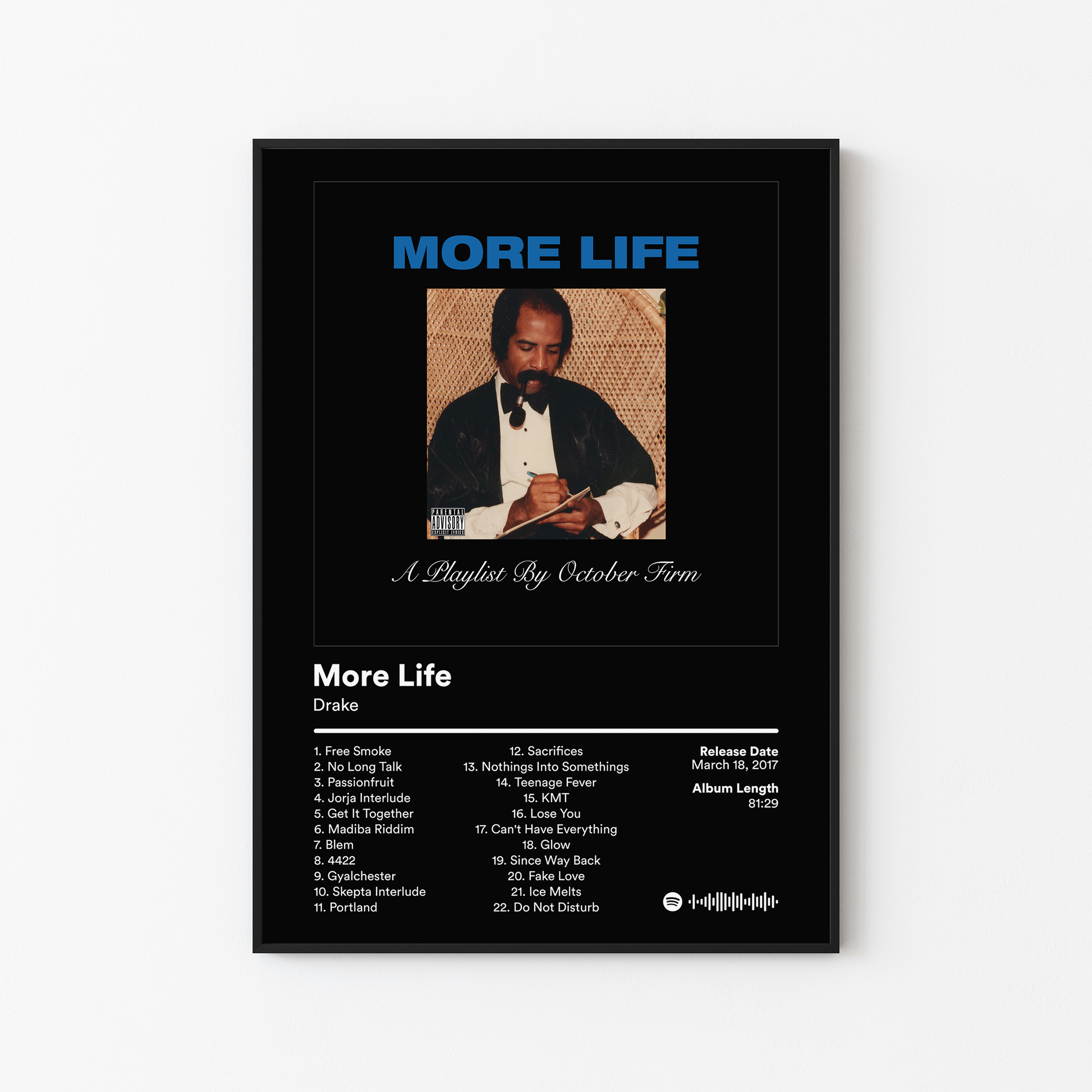 Drake More Life Album Poster
