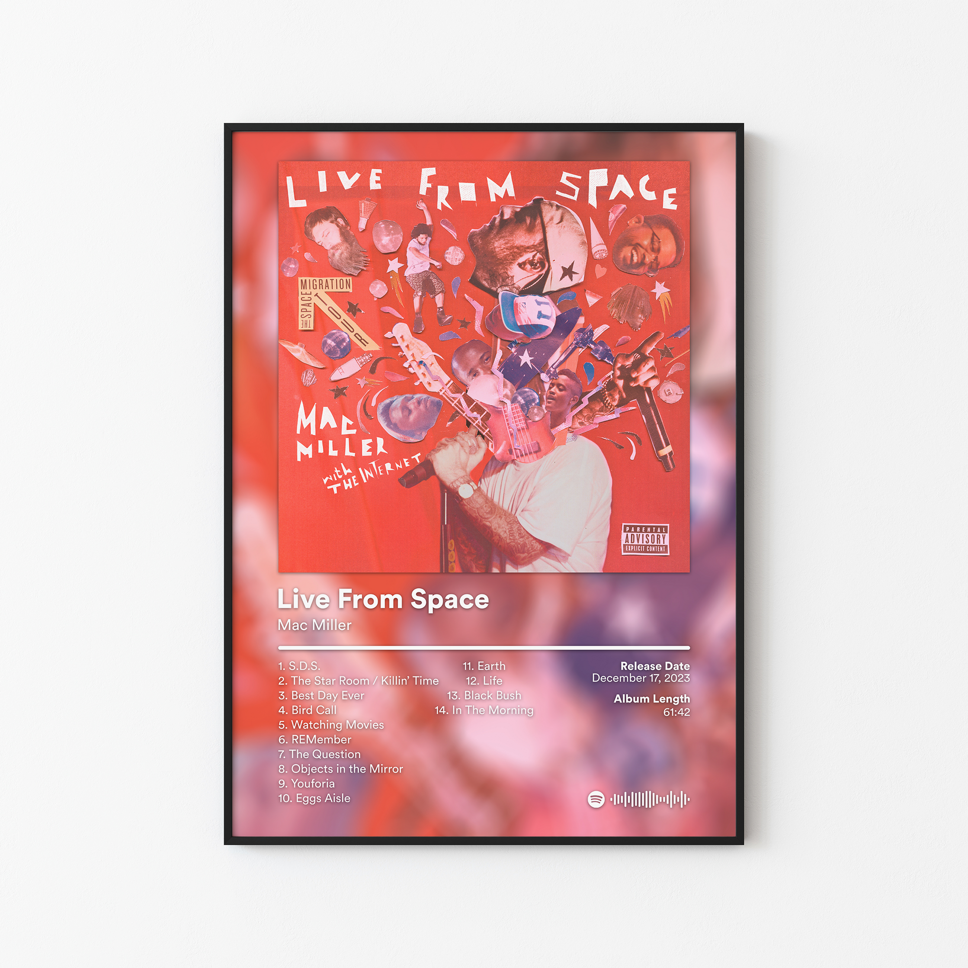 Mac Miller Live From Space Album Poster