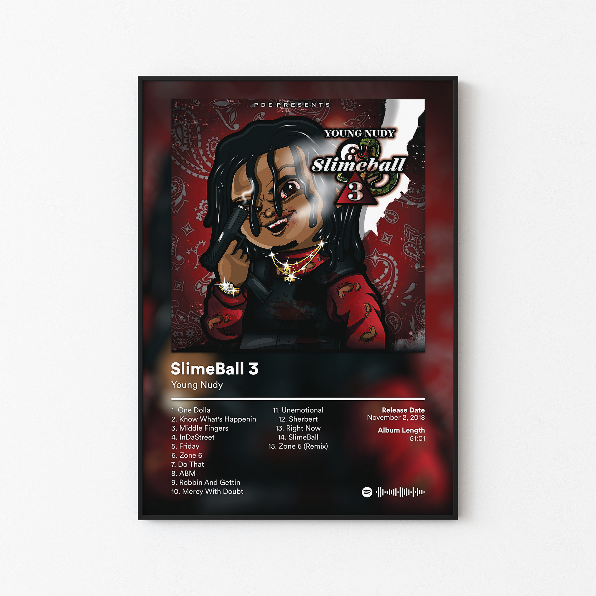Young Nudy SlimeBall 3 Album Poster
