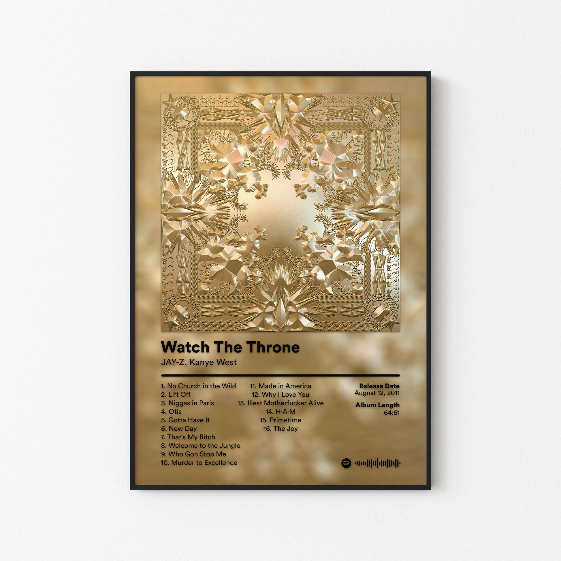 Kanye West Watch The Throne Album Poster