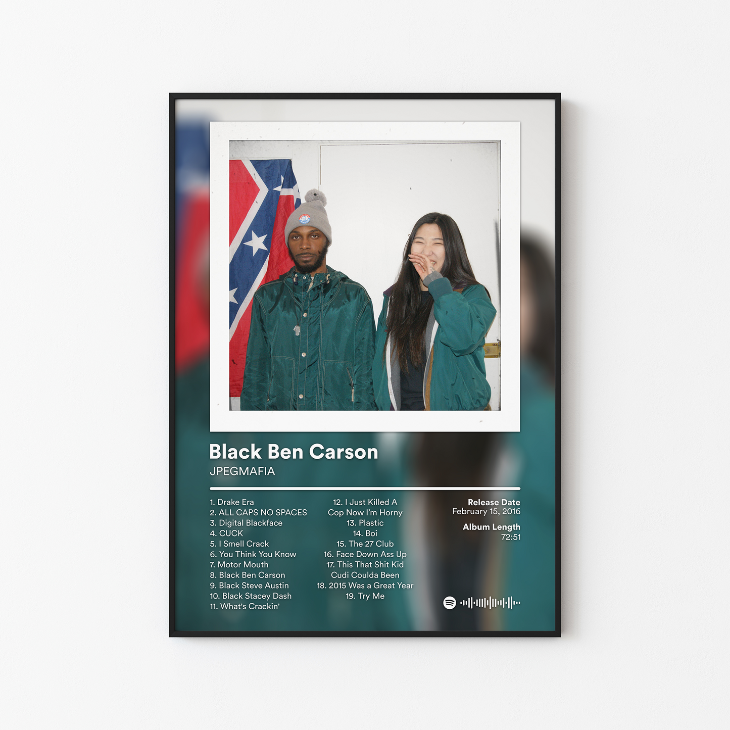 JPEGMAFIA Black Ben Carson Album Poster