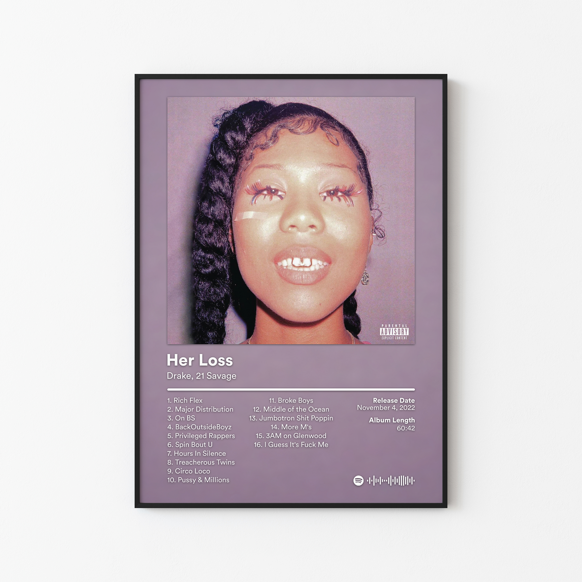 Drake Her Loss Album Poster