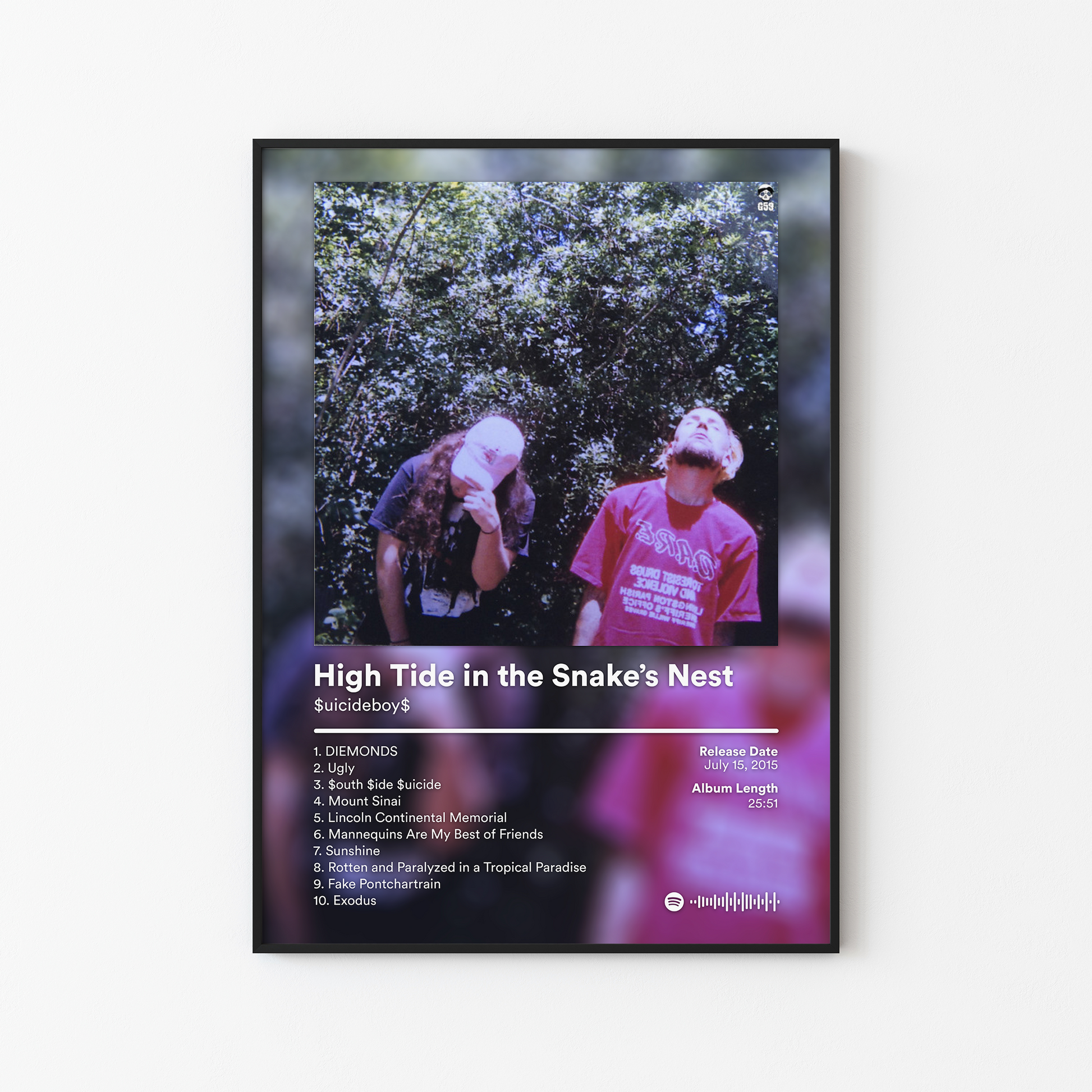 Suicideboys High Tide in the Snakes Nest Album Poster