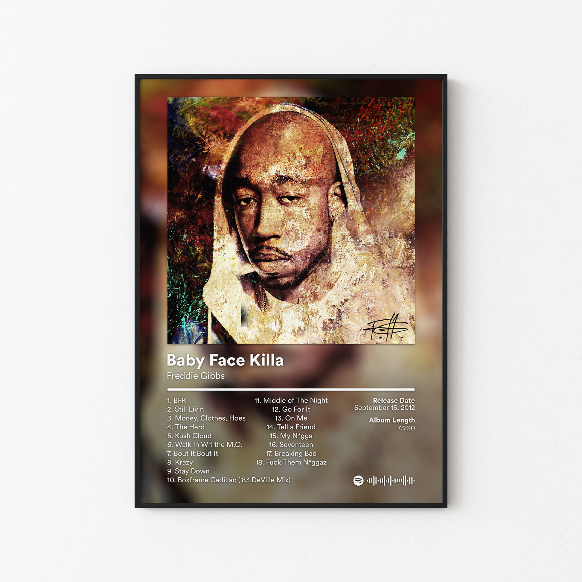 Freddie Gibbs Baby Face Killa Album Poster