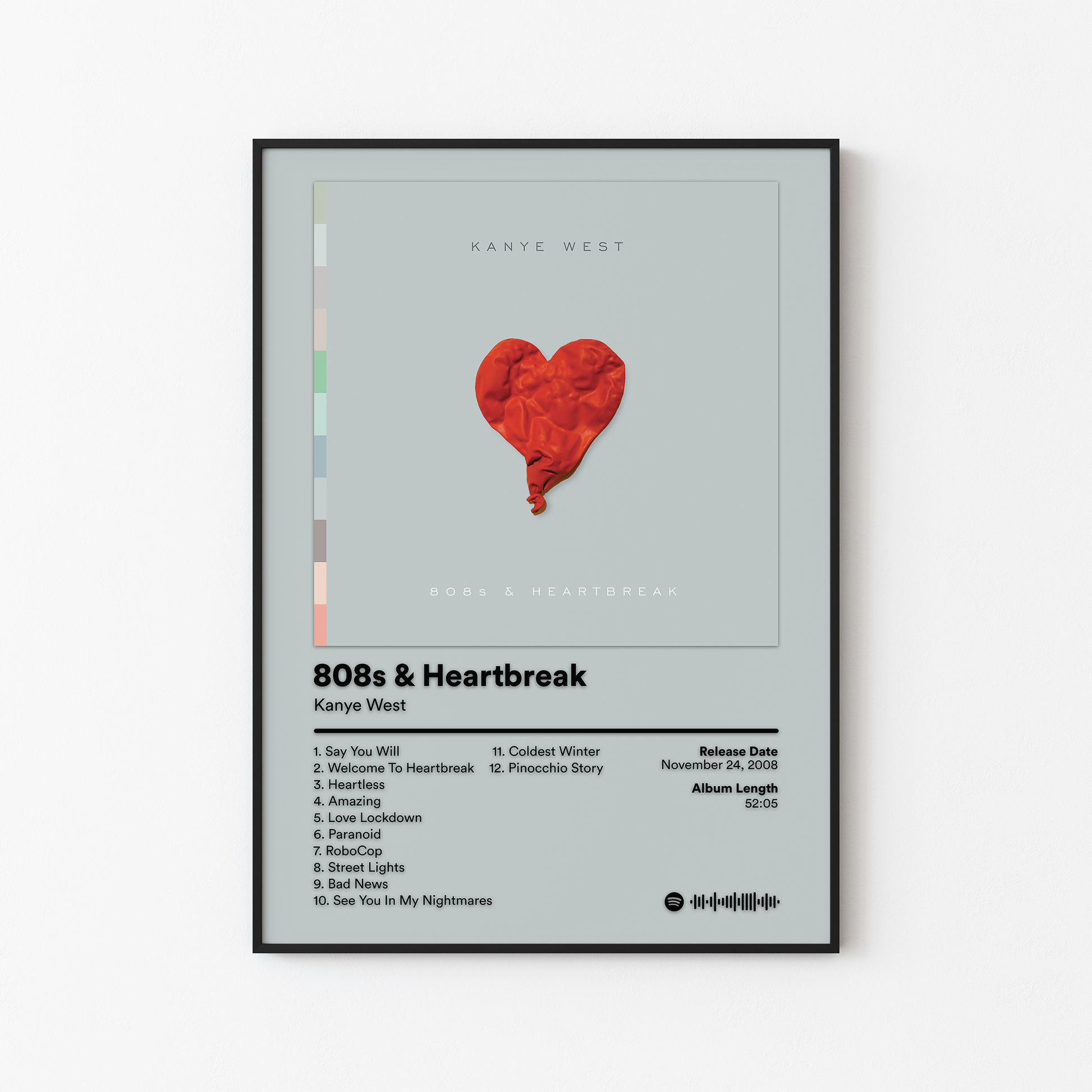 Kanye West 808s and Heartbreak Album Poster