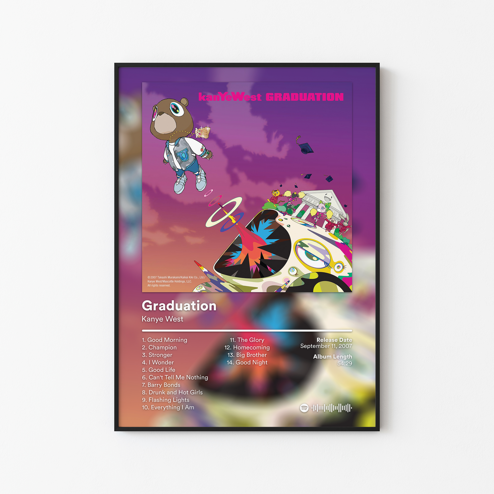 Kanye West Graduation Album Poster