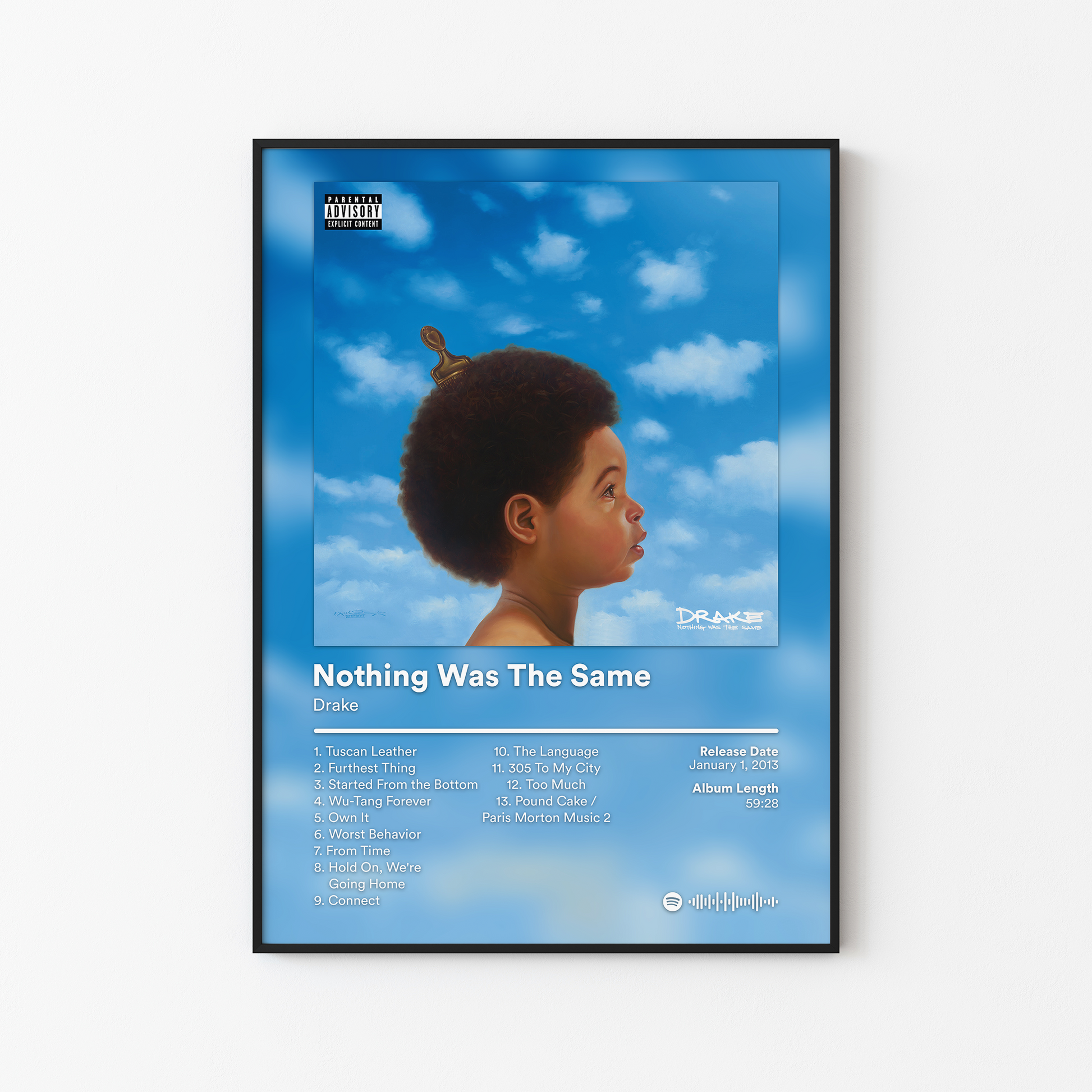 Drake Nothing Was The Same Album Poster