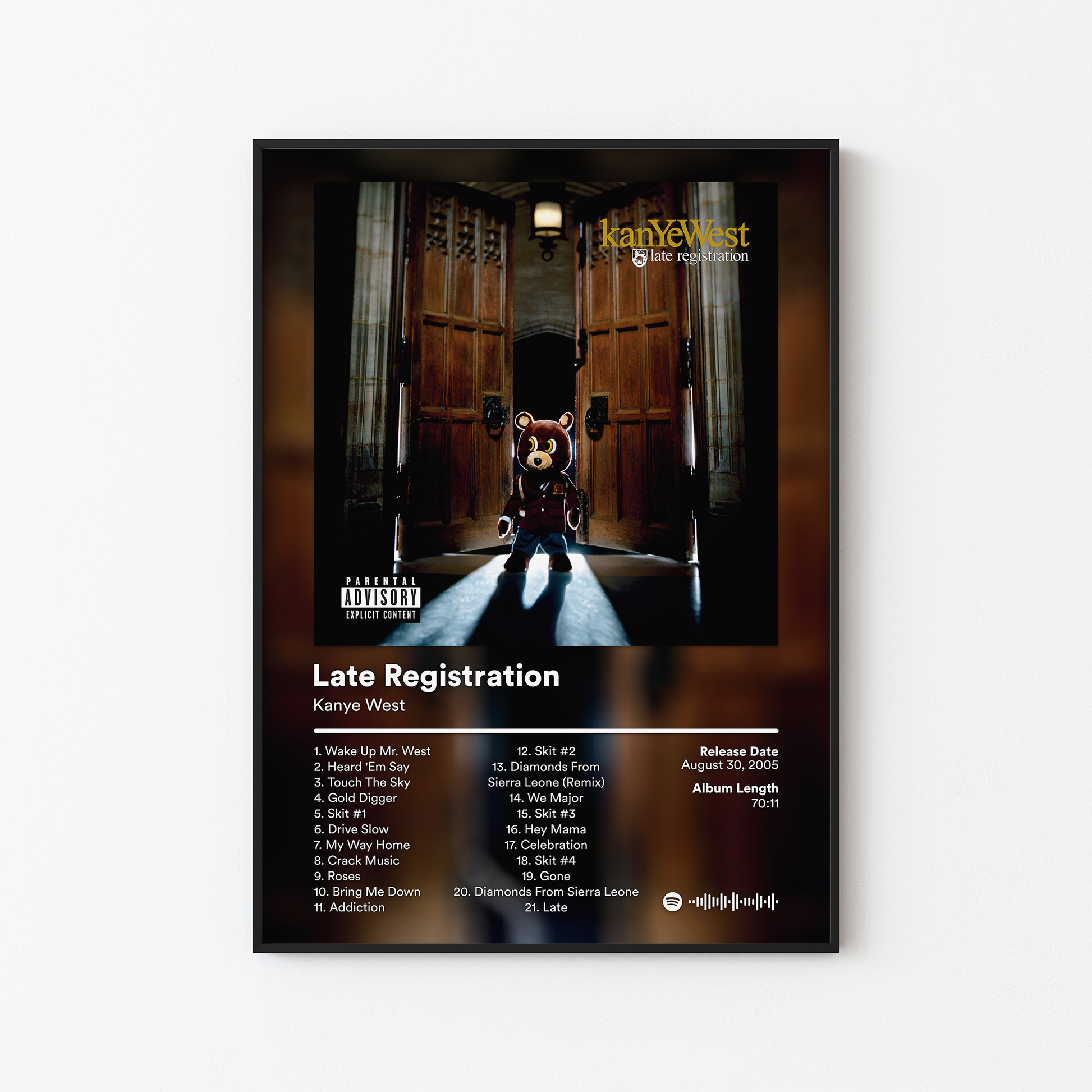 Kanye West Late Registration Album Poster