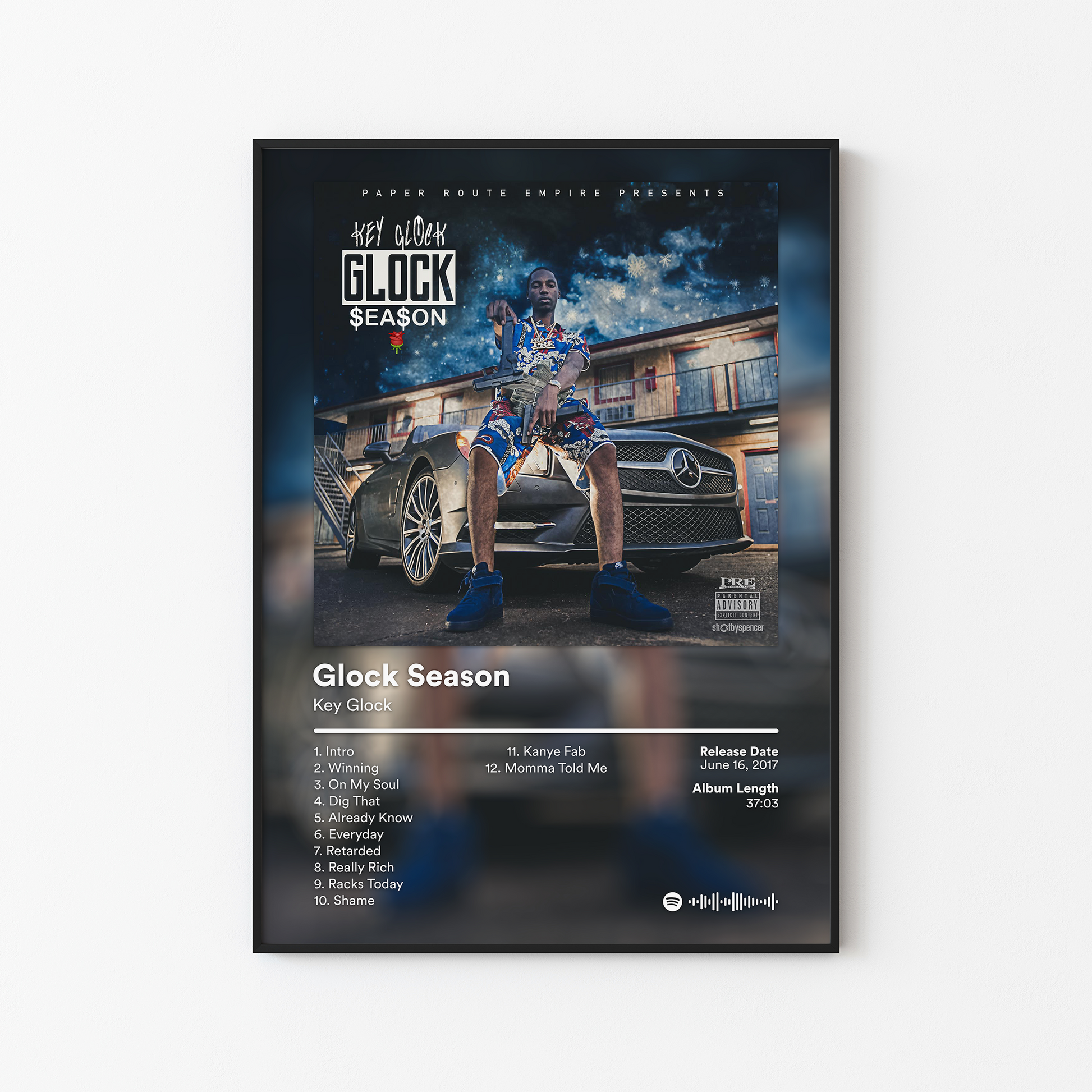 Key Glock Glock Season Album Poster