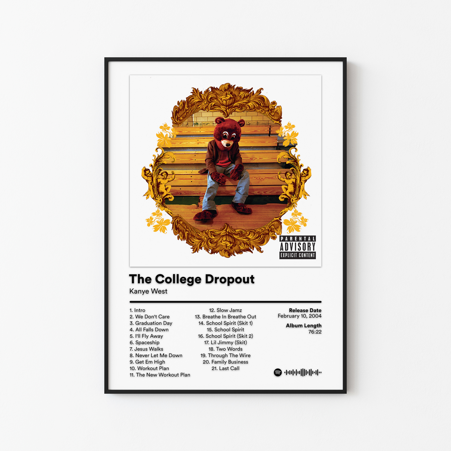 Kanye West The College Dropout Album Poster