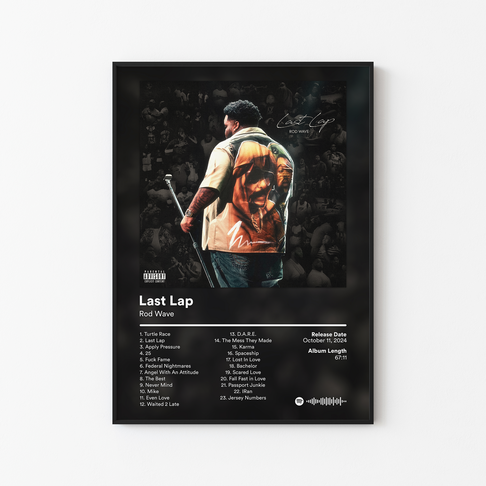 Rod Wave Last Lap Album Poster