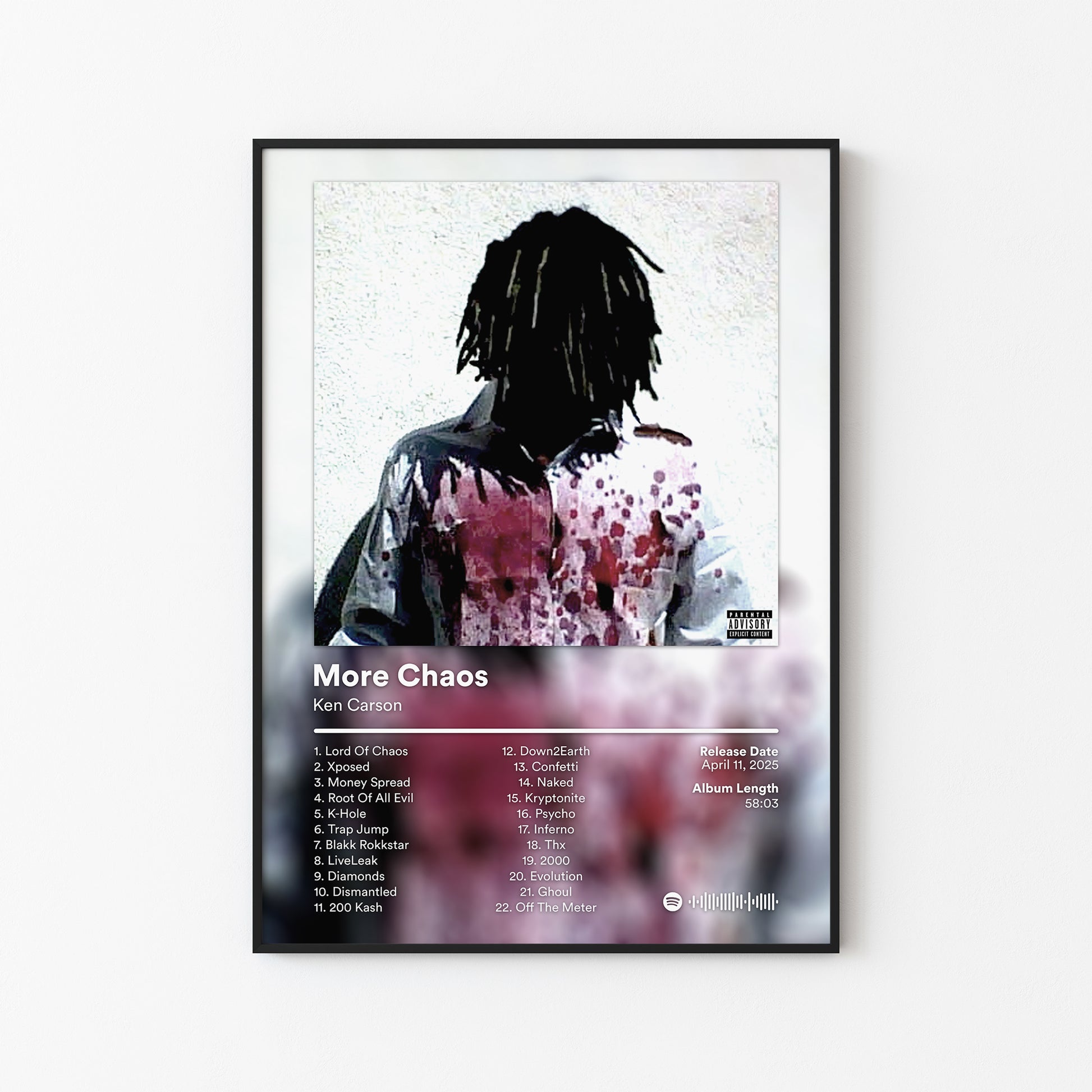 Ken Carson More Chaos Album Poster