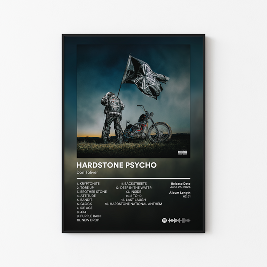 Don Toliver HARDSTONE PSYCHO Album Poster