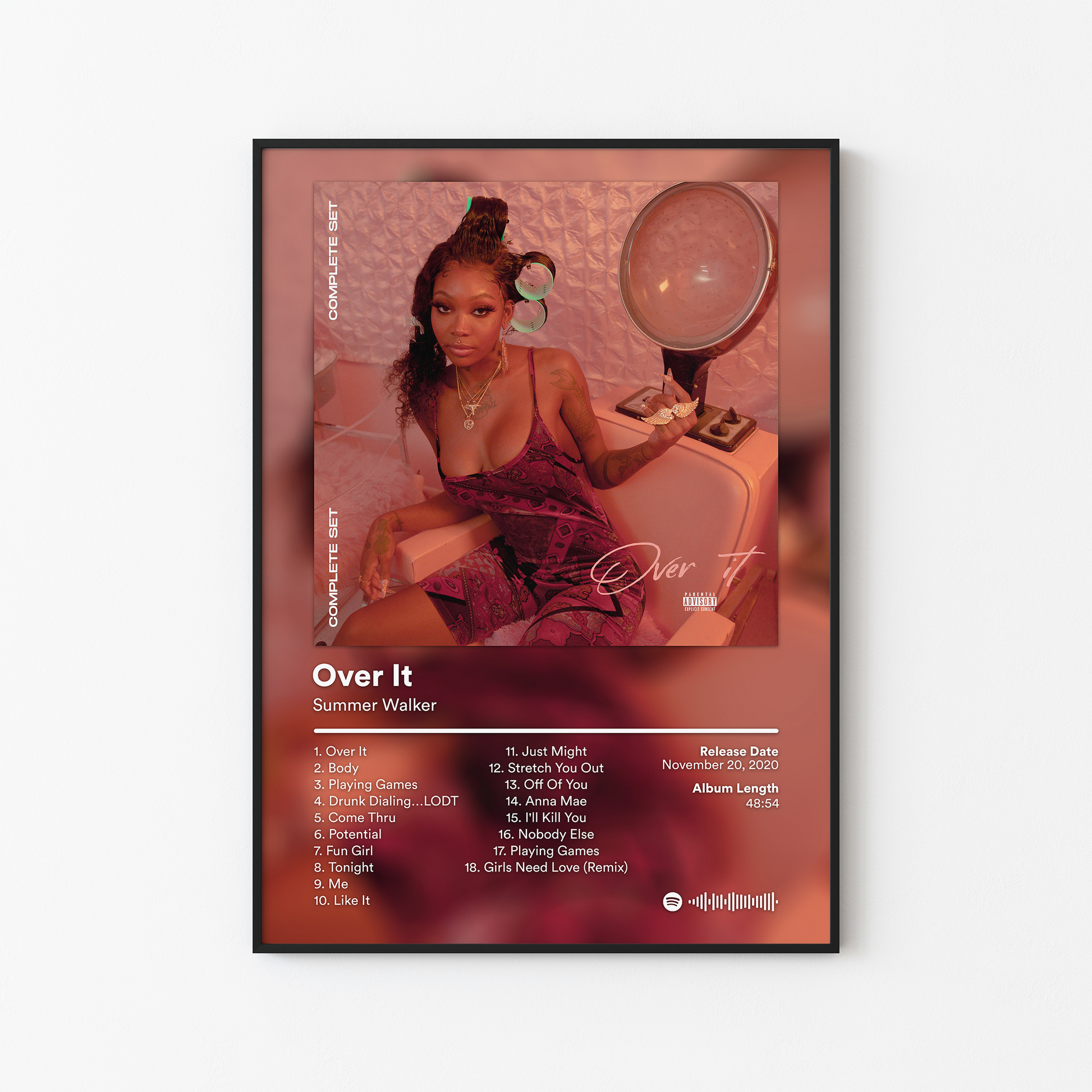 Summer Walker Over It Complete Set Album Poster