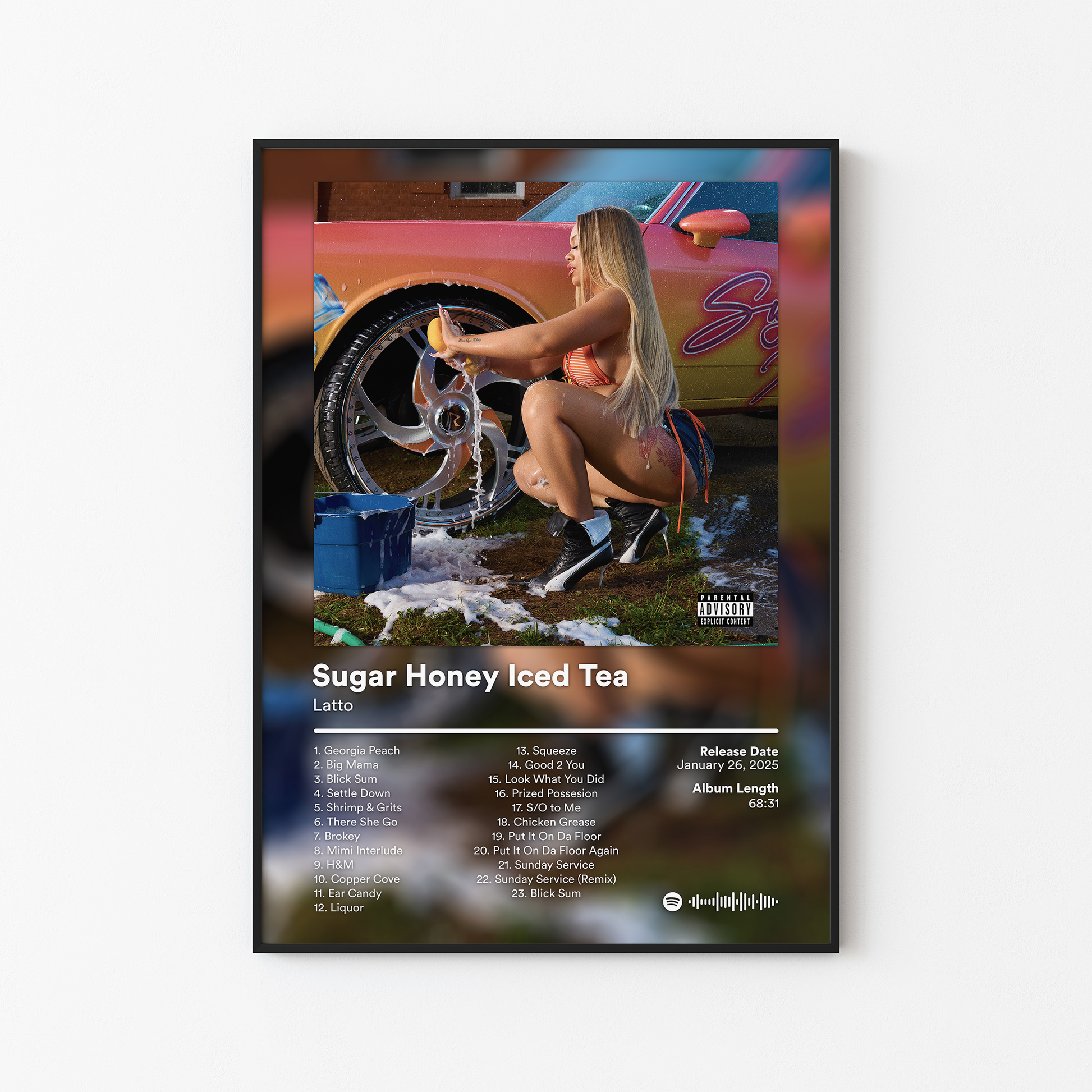 Latto Sugar Honey Iced Tea Album Poster