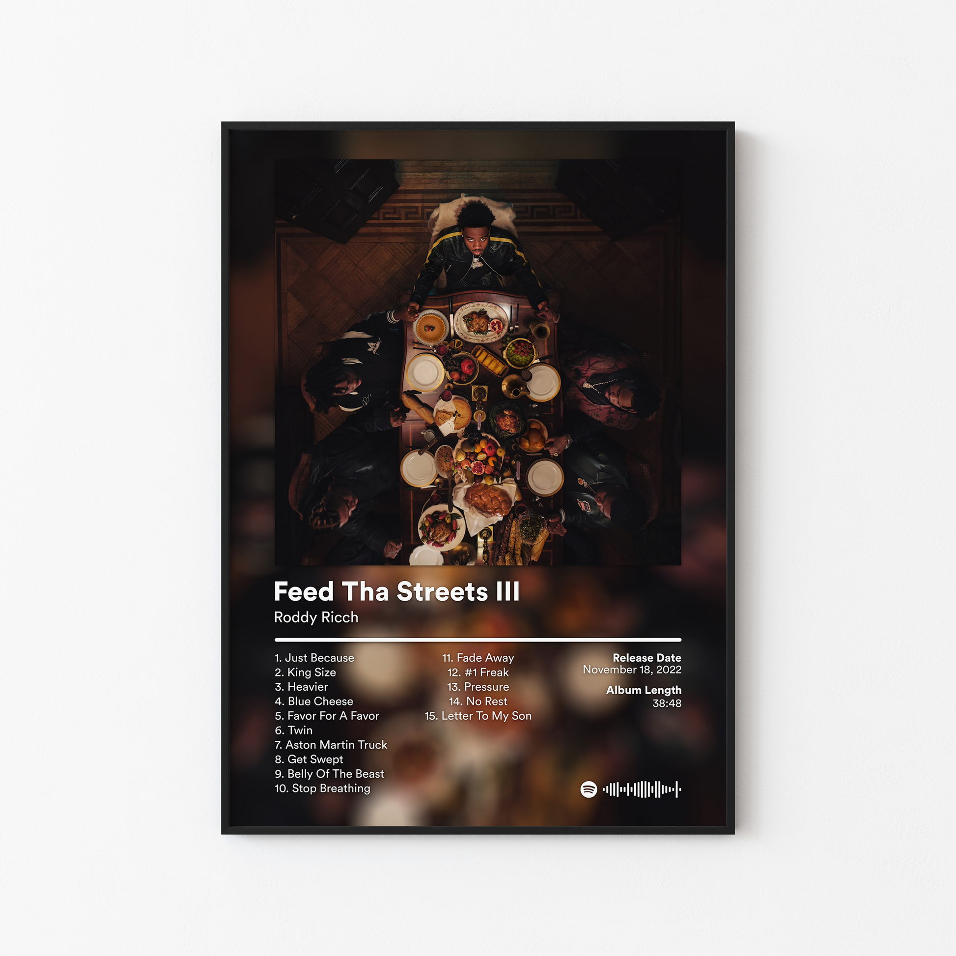 Roddy Ricch Feed Tha Streets 3 Album Poster