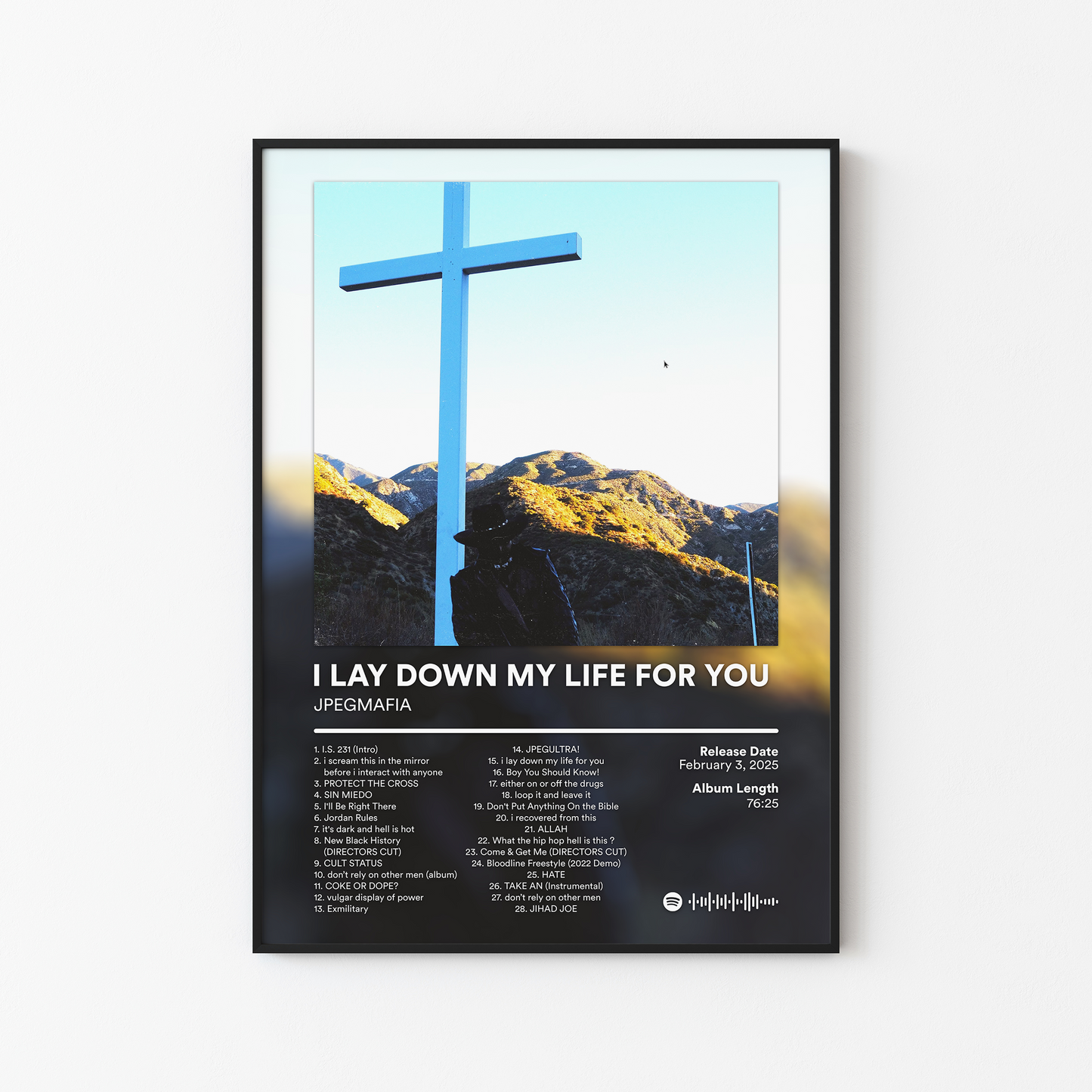 JPEGMAFIA I LAY DOWN MY LIFE FOR YOU DIRECTORS CUT Album Poster