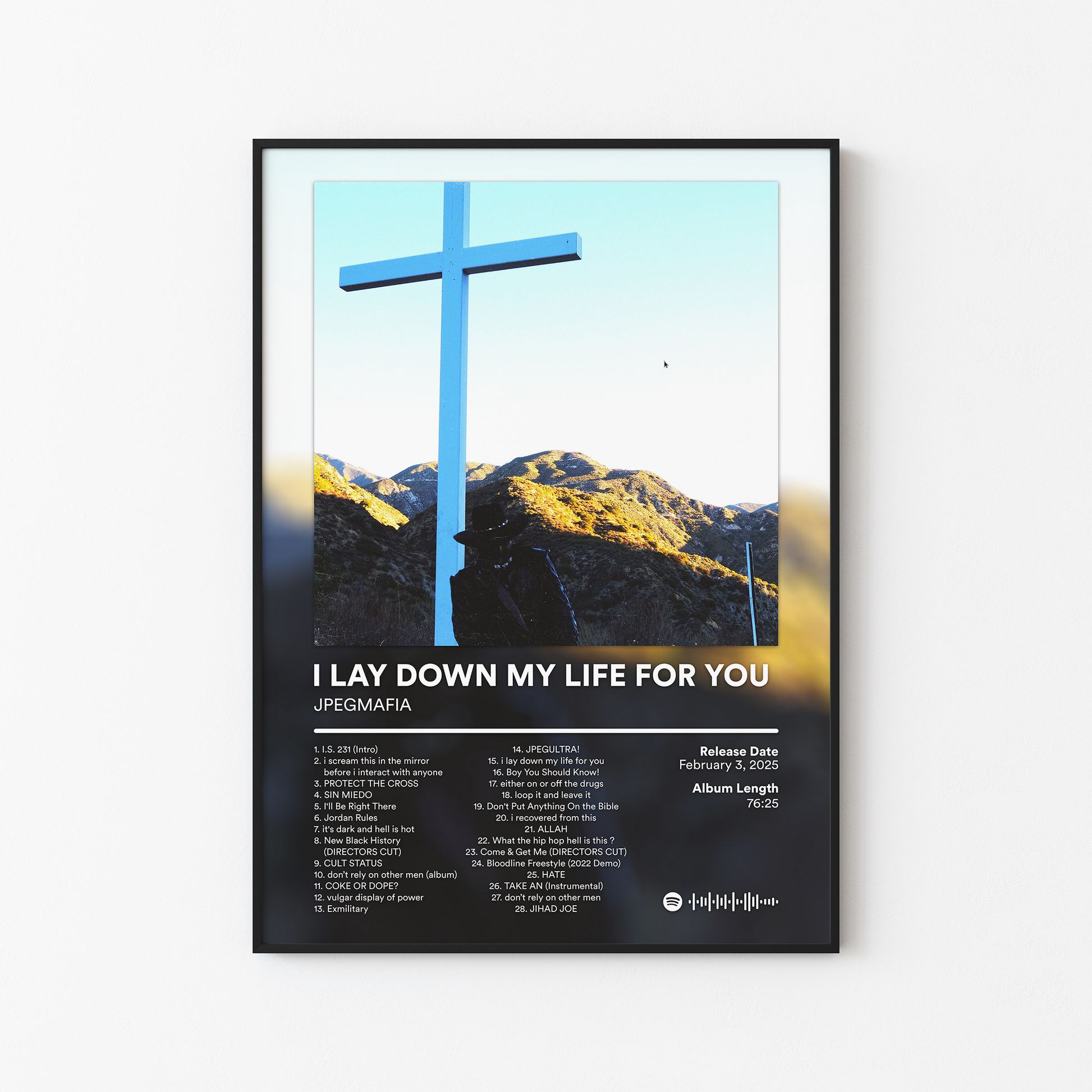 JPEGMAFIA I LAY DOWN MY LIFE FOR YOU DIRECTORS CUT Album Poster