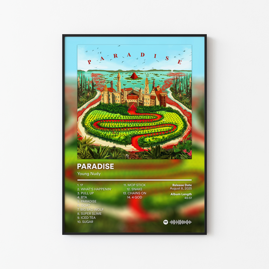 Young Nudy PARADISE Album Poster