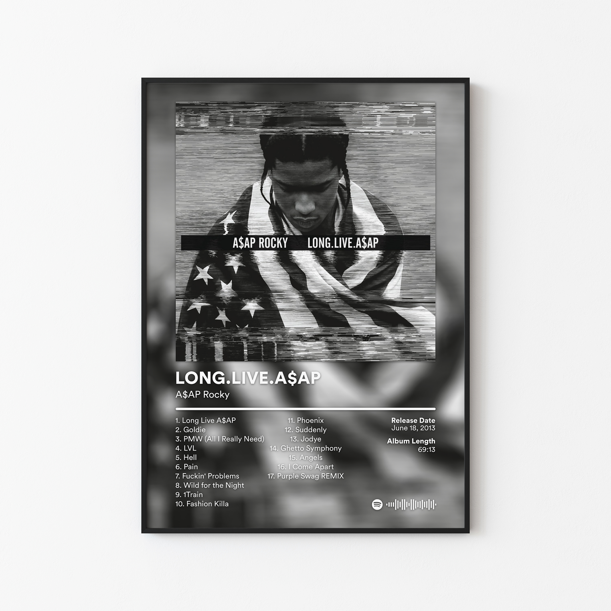 ASAP Rocky LONG LIVE ASAP Album Poster