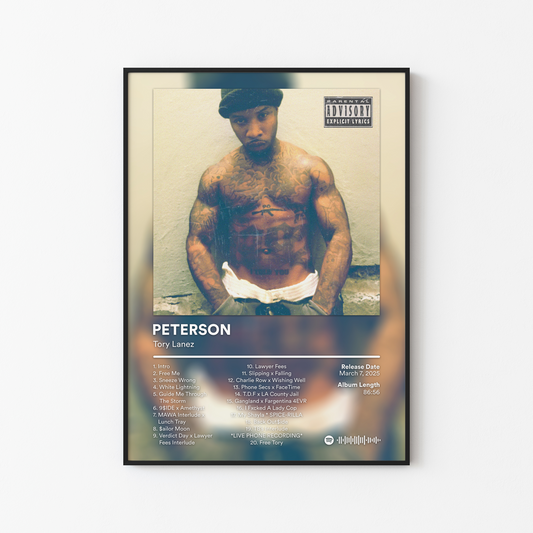 Tory Lanez PETERSON Album Poster