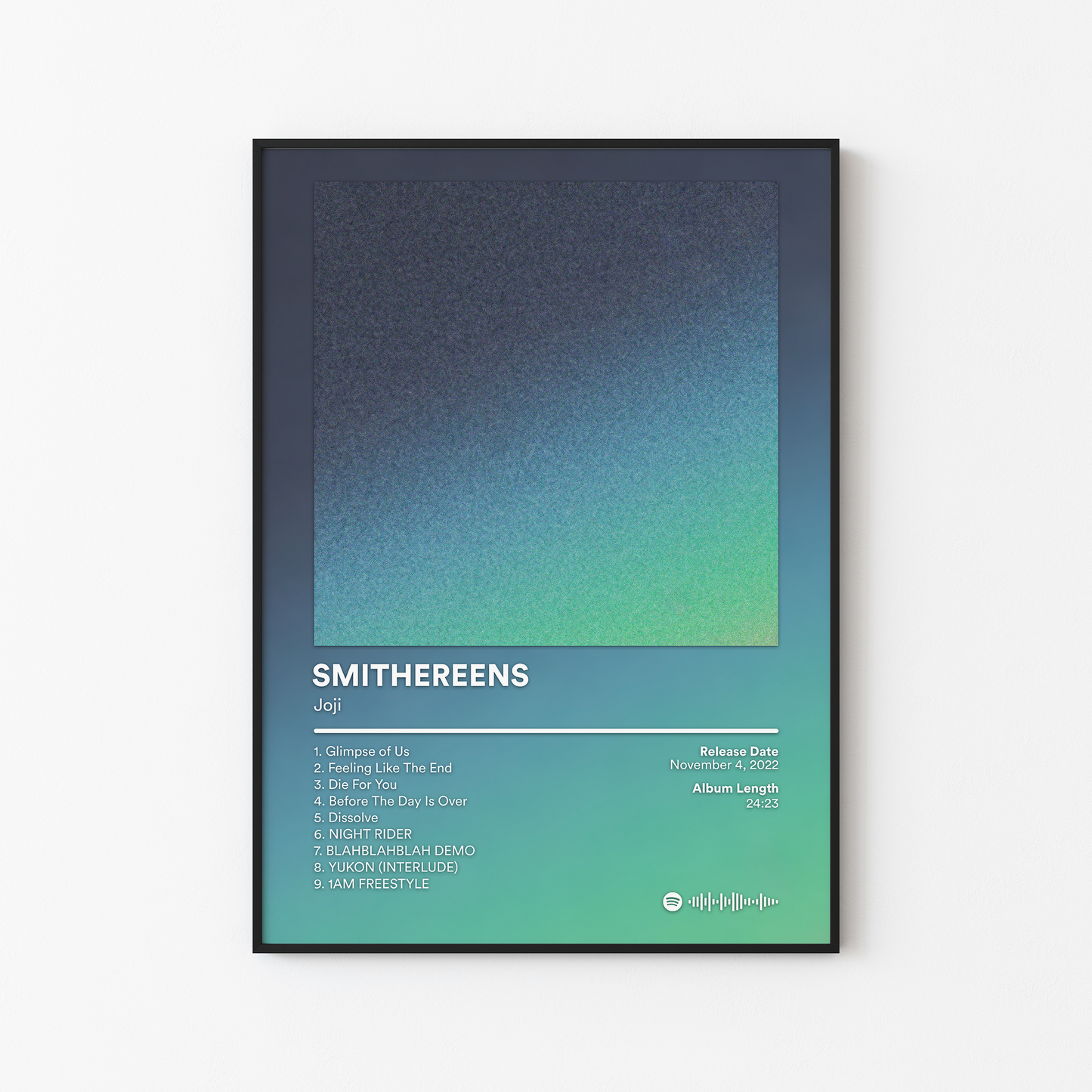Joji SMITHEREENS Album Poster