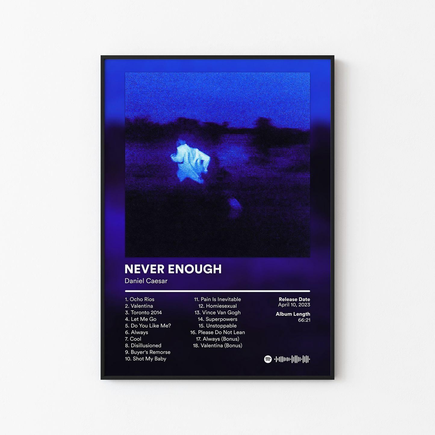 Daniel Caesar NEVER ENOUGH Album Poster