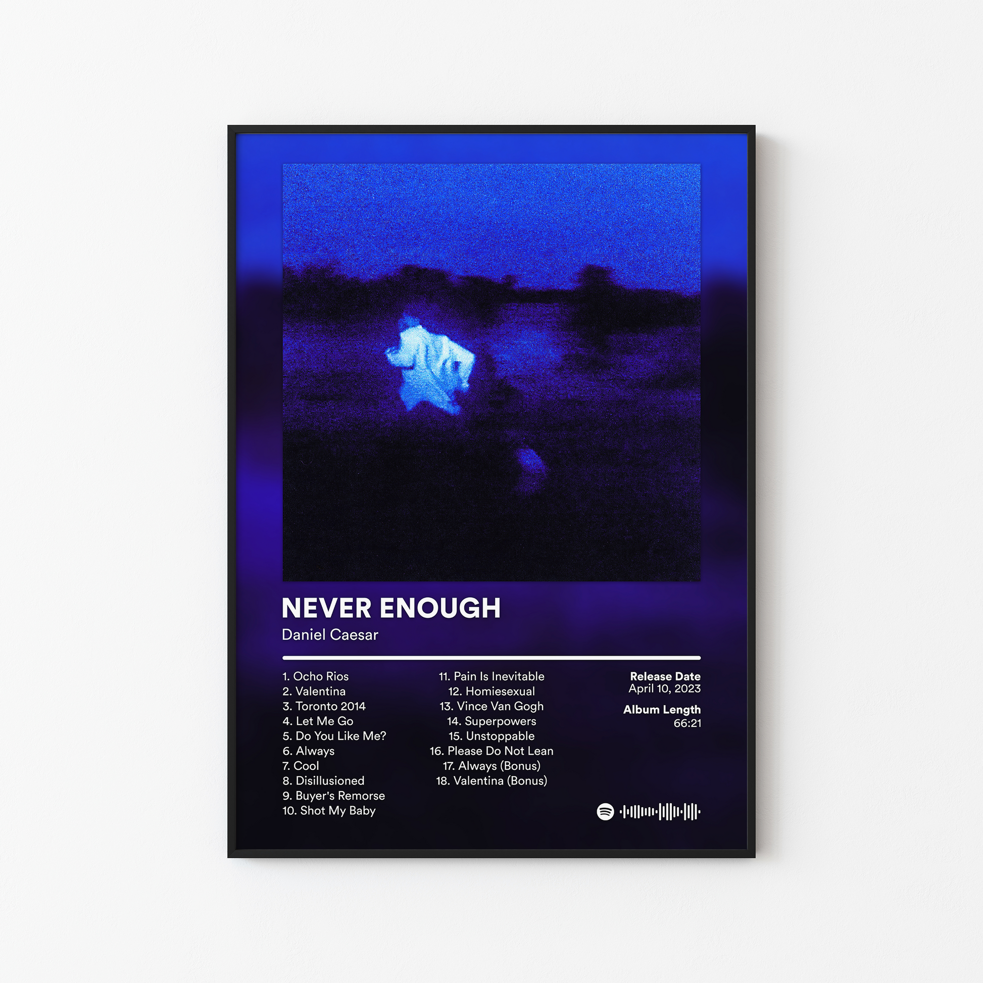Daniel Caesar NEVER ENOUGH Album Poster