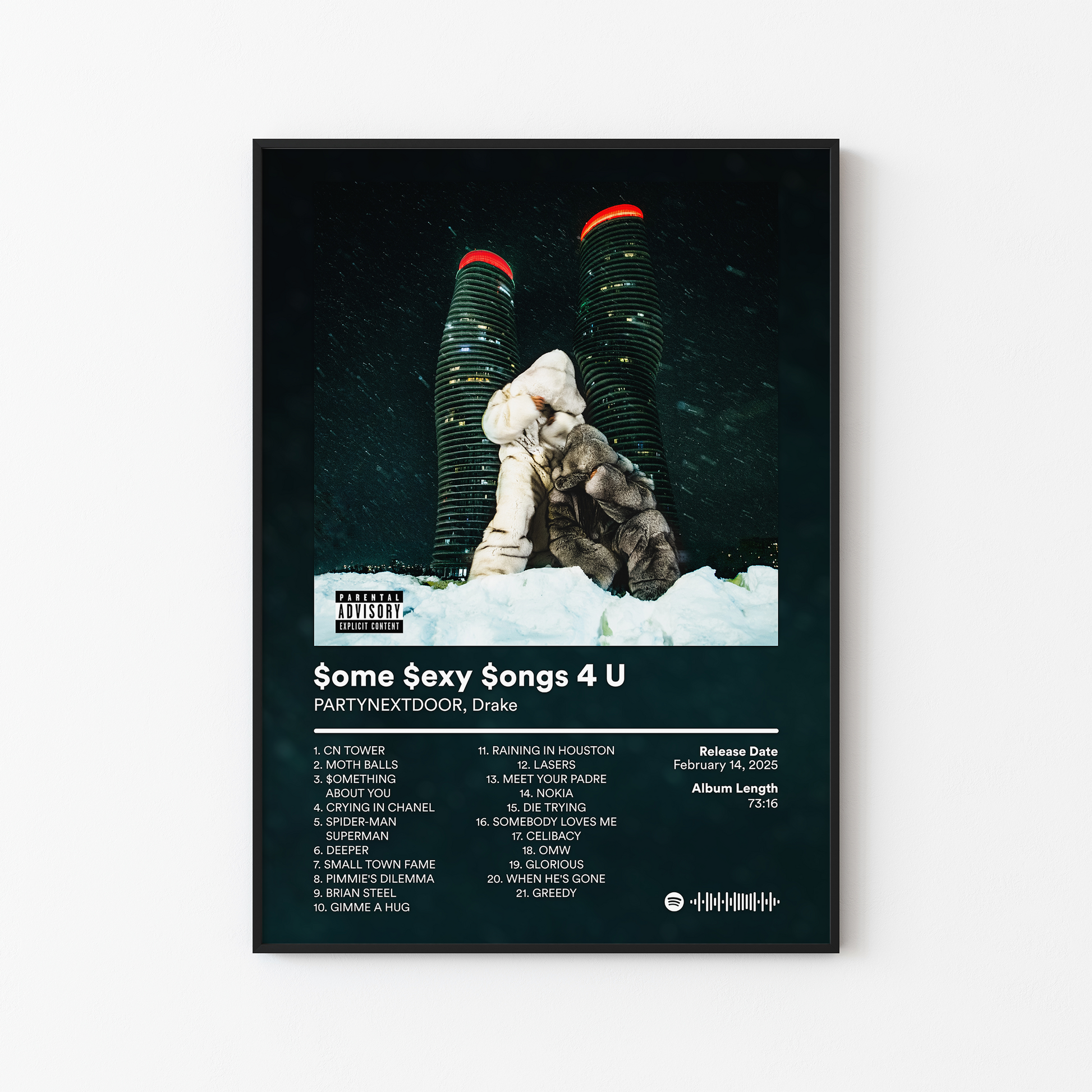 Drake Some Sexy Songs 4 U Album Poster