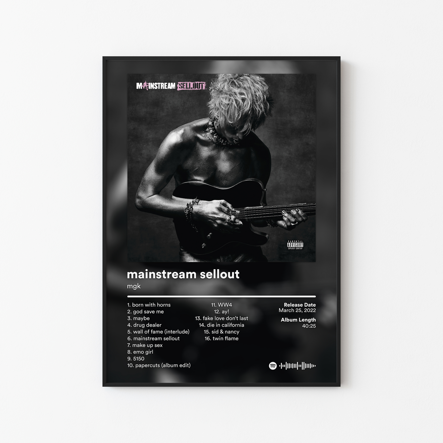 mgk mainstream sellout Album Poster