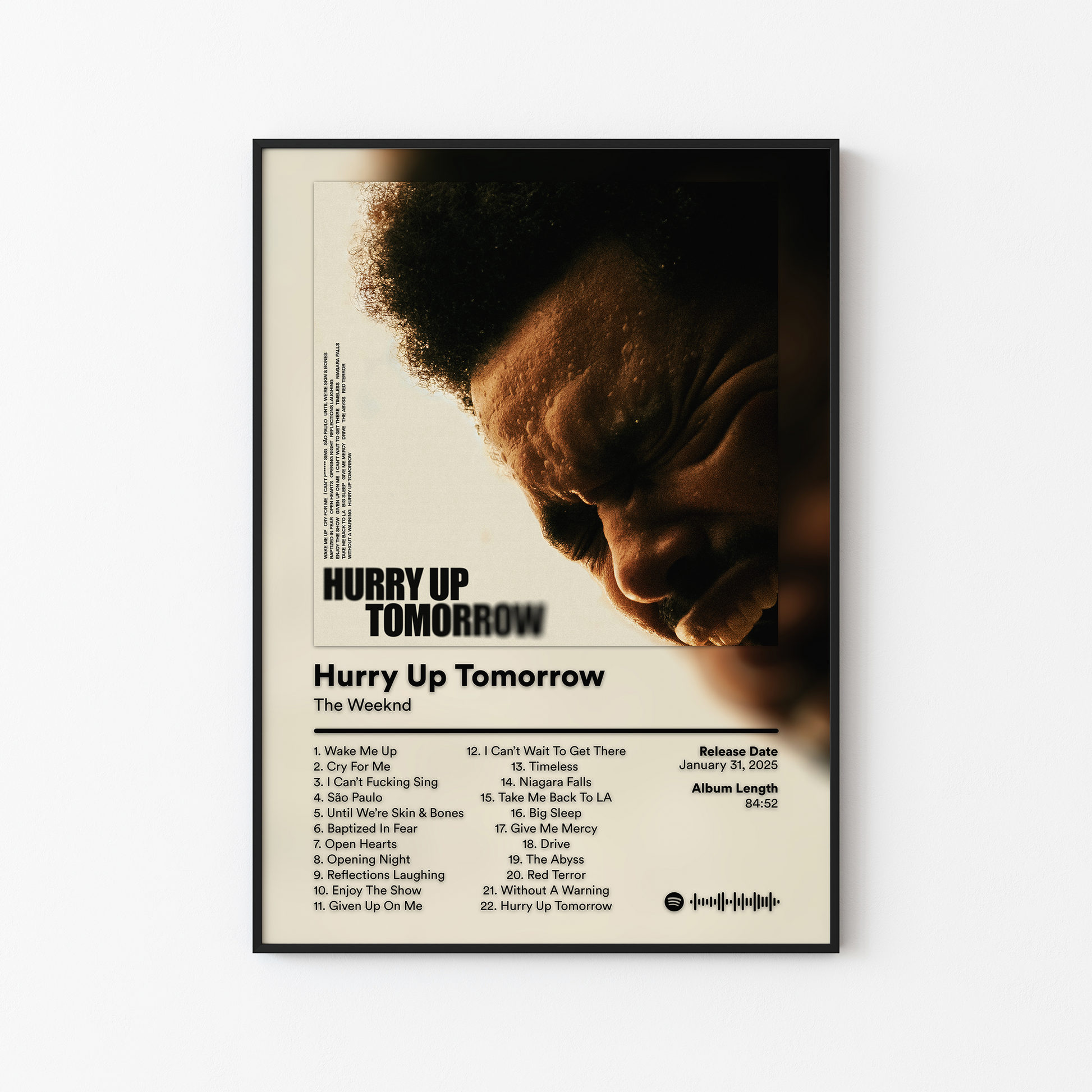 The Weeknd Hurry Up Tomorrow Album Poster