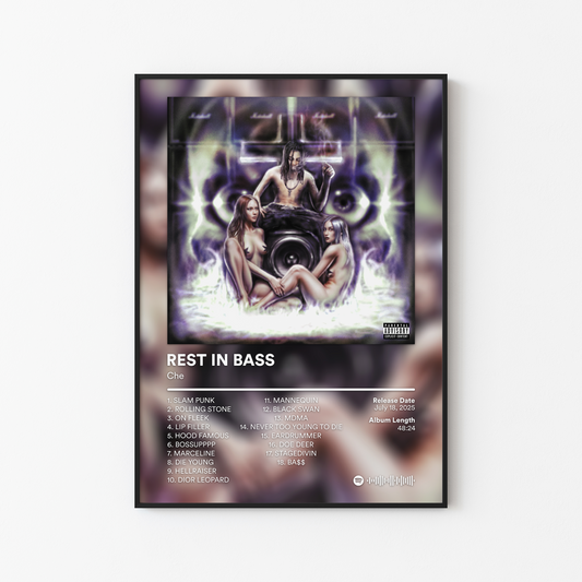 Che REST IN BASS Album Poster