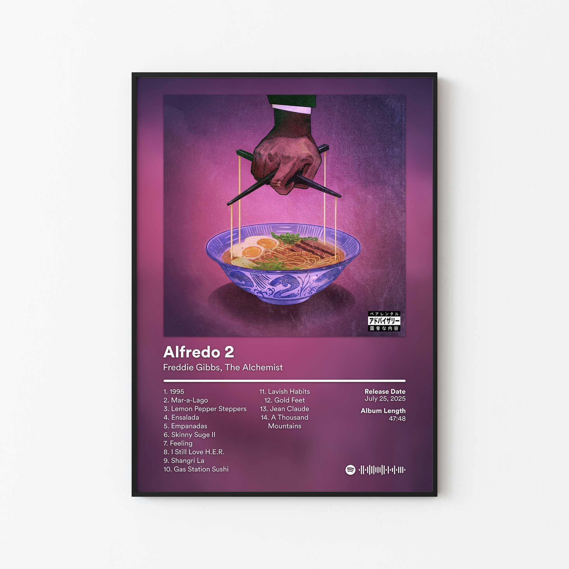 Freddie Gibbs Alfredo 2 Album Poster