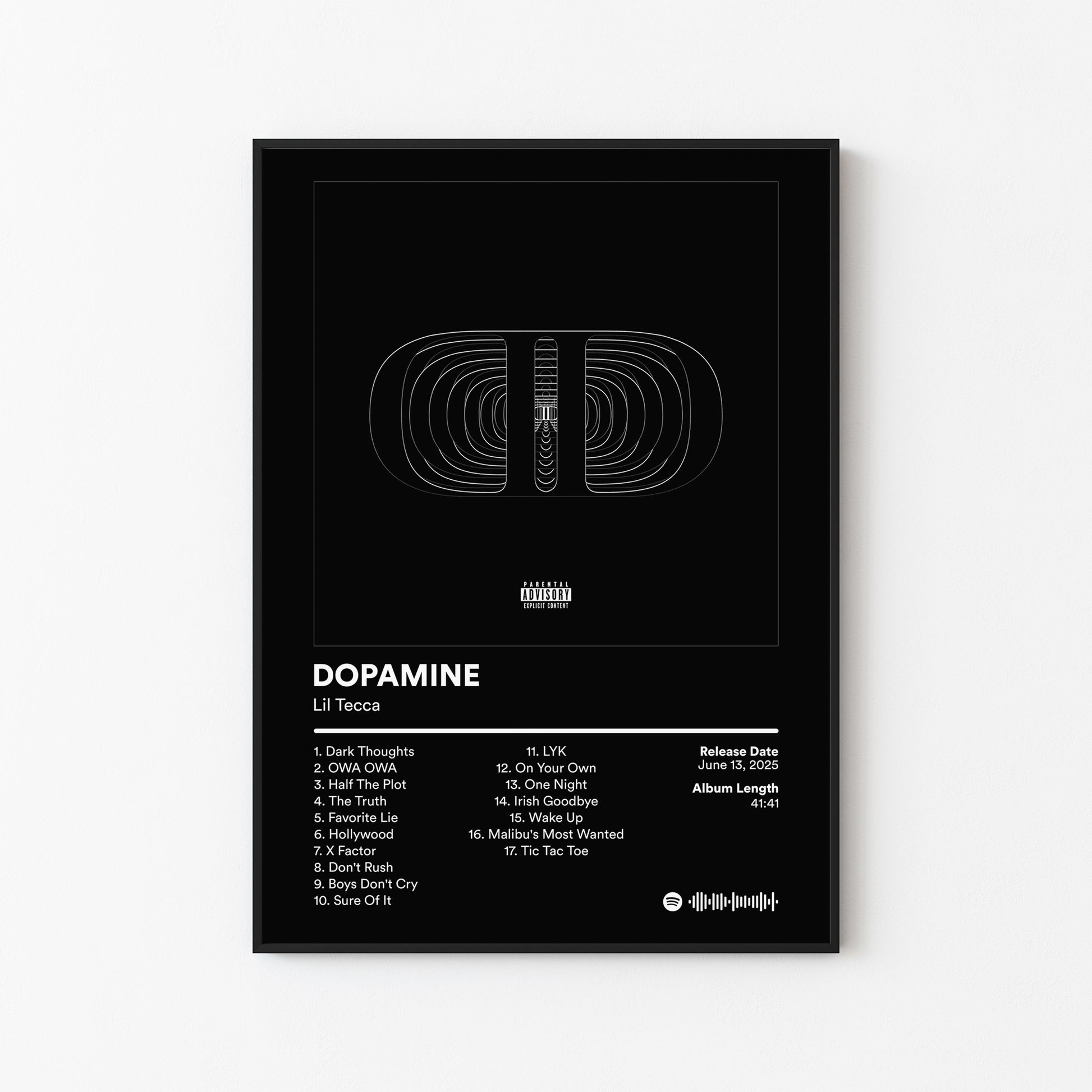 Lil Tecca DOPAMINE Album Poster