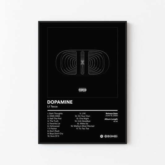 Lil Tecca DOPAMINE Album Poster