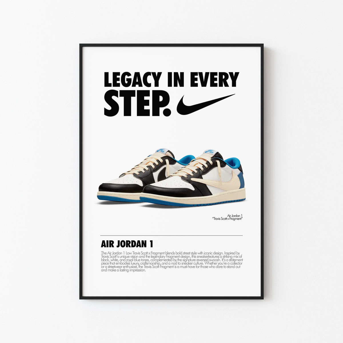 Travis Scott Fragment Sneaker Poster