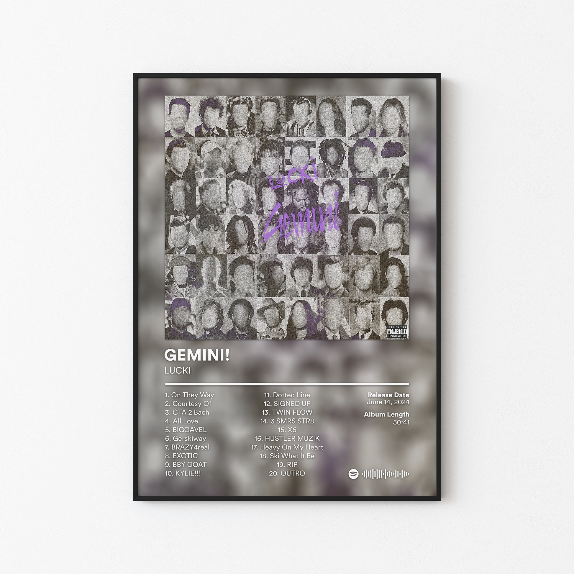 LUCKI GEMINI Album Poster