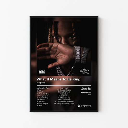 King Von Album Posters