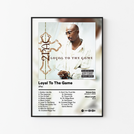 2Pac Loyal To The Game Album Poster