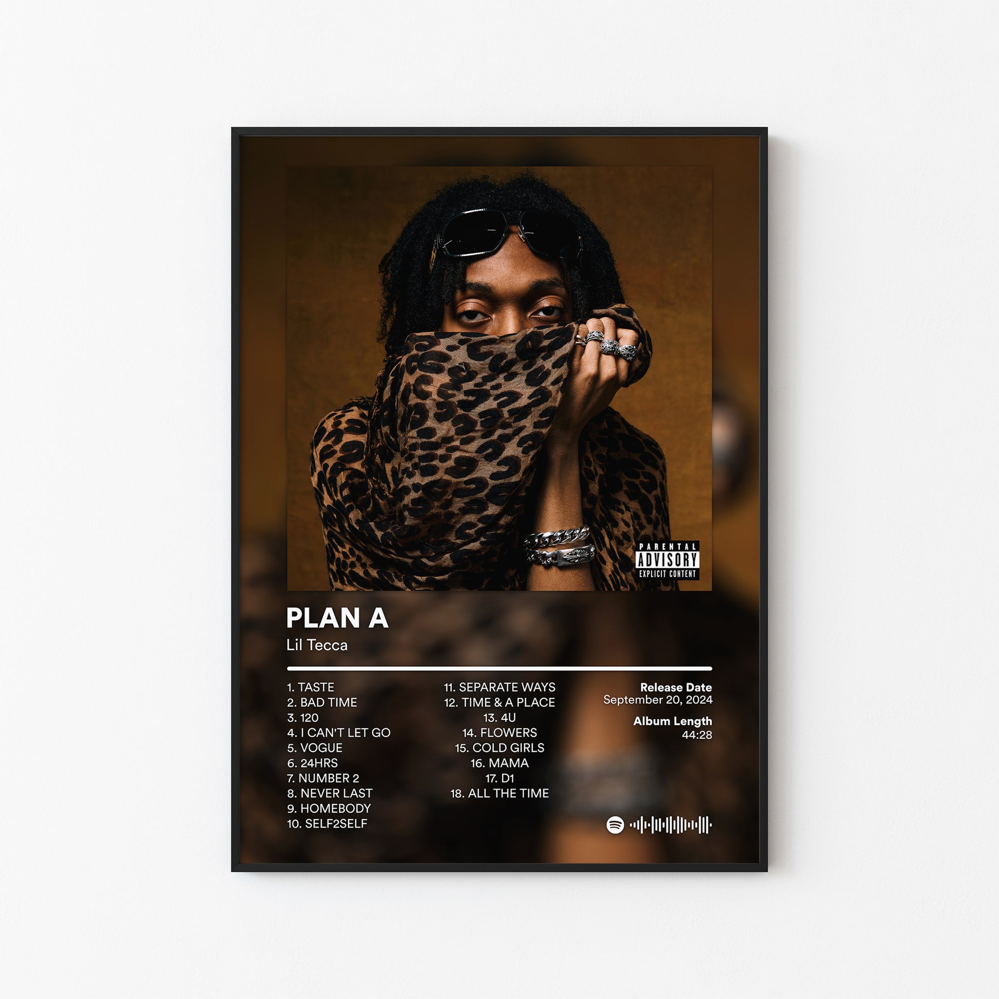 Lil Tecca PLAN A Album Poster