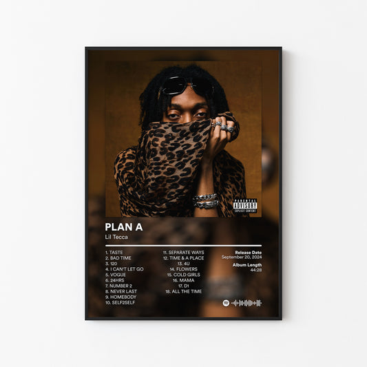 Lil Tecca PLAN A Album Poster