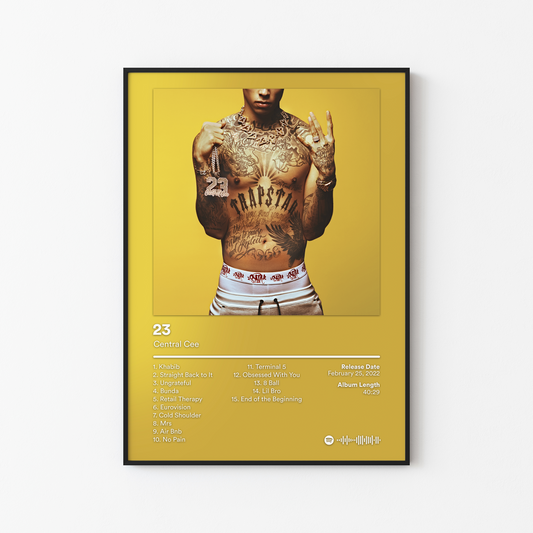 Central Cee 23 Album Poster