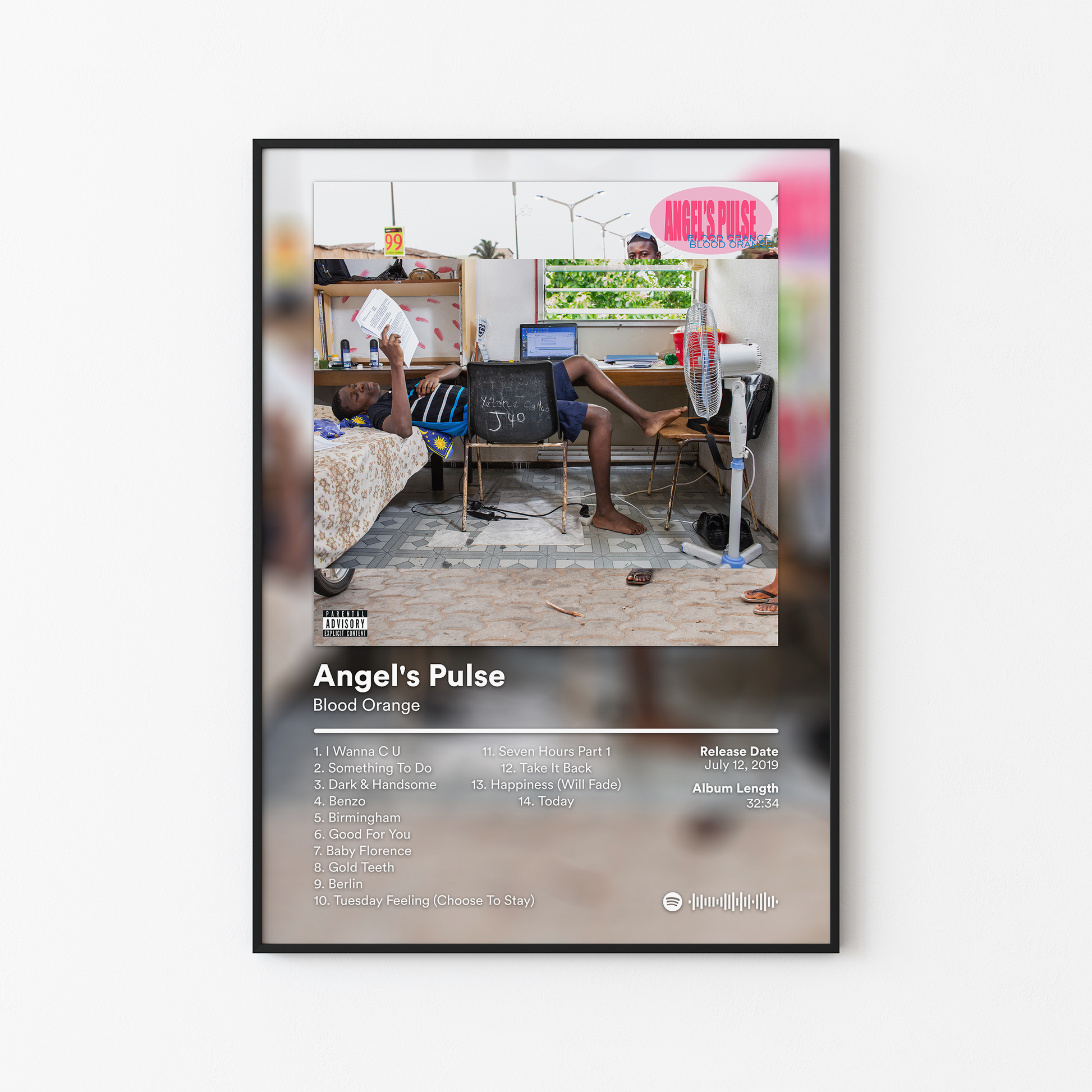 Blood Orange Angels Pulse Album Poster