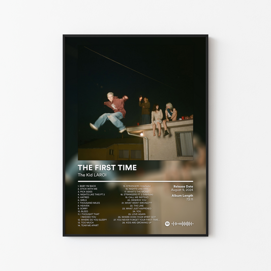 The Kid LAROI THE FIRST TIME DELUXE Album Poster