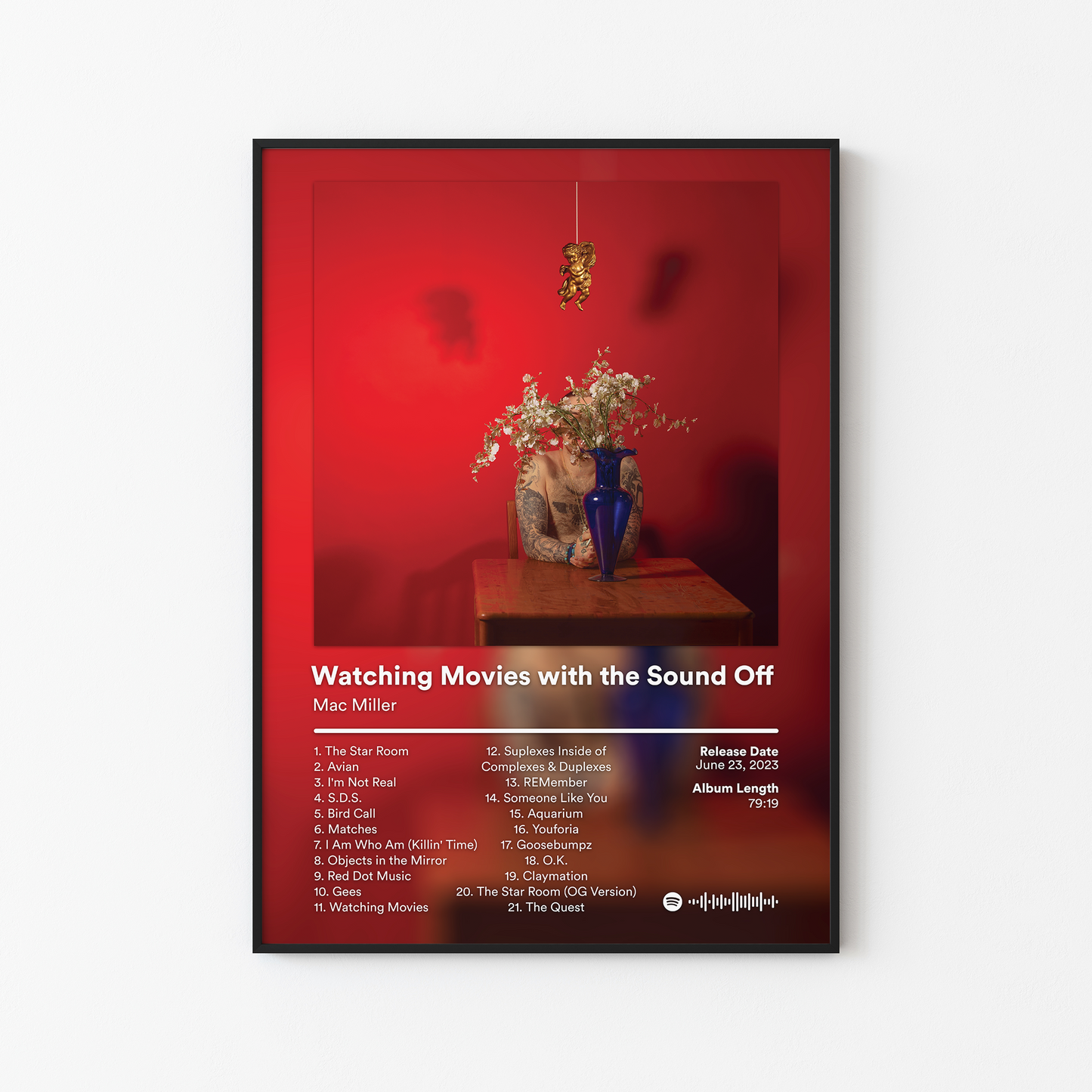 Mac Miller Watching Movies with the Sound Off 10th Anniversary Album Poster