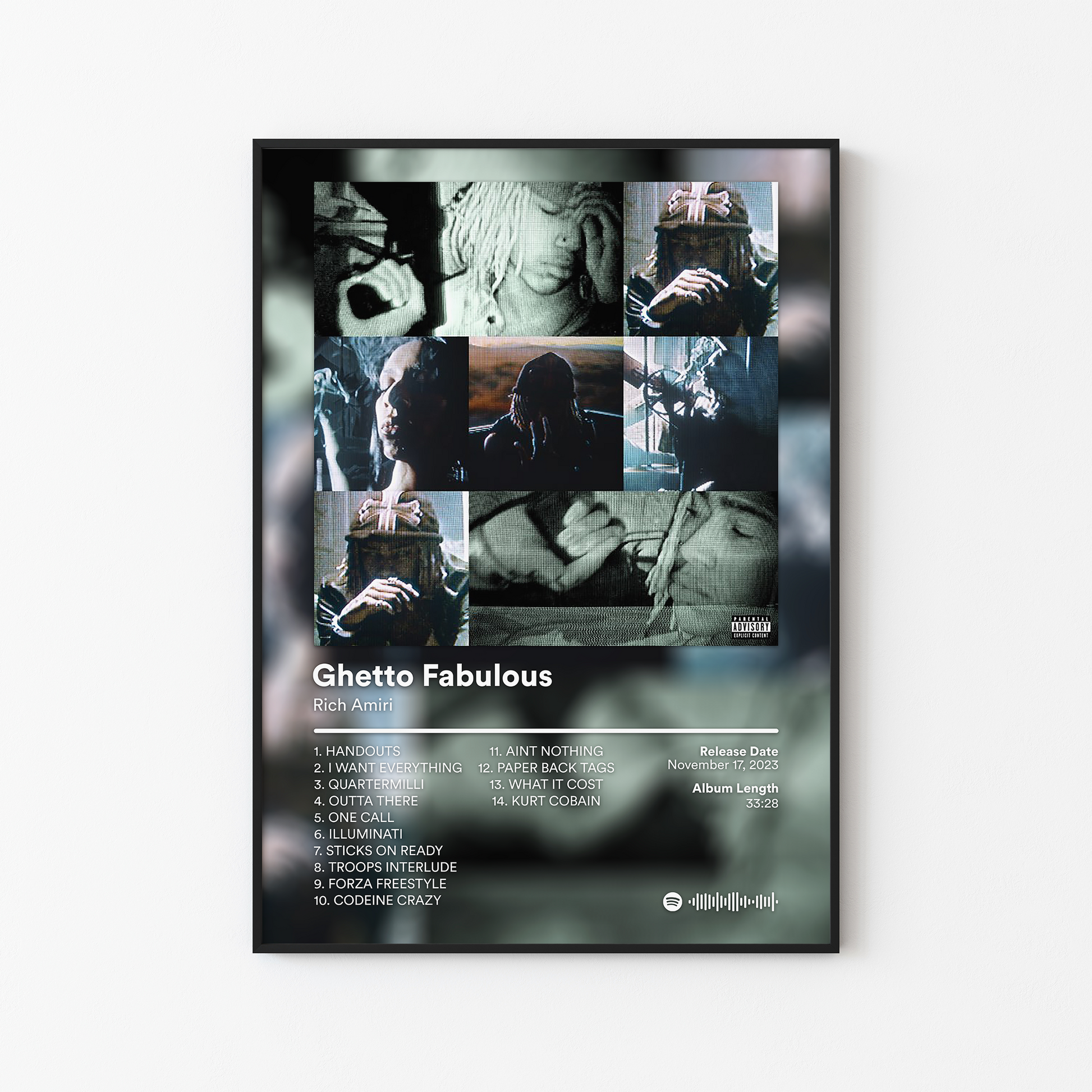 Rich Amiri Ghetto Fabulous Album Poster