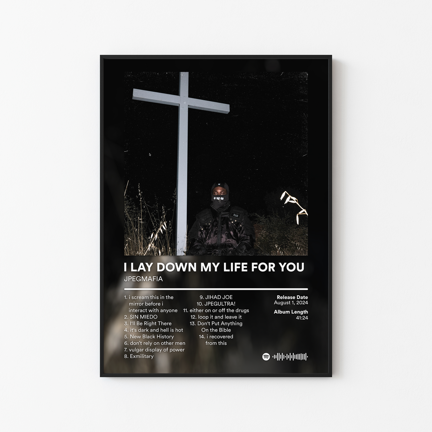 JPEGMAFIA I LAY DOWN MY LIFE FOR YOU Album Poster
