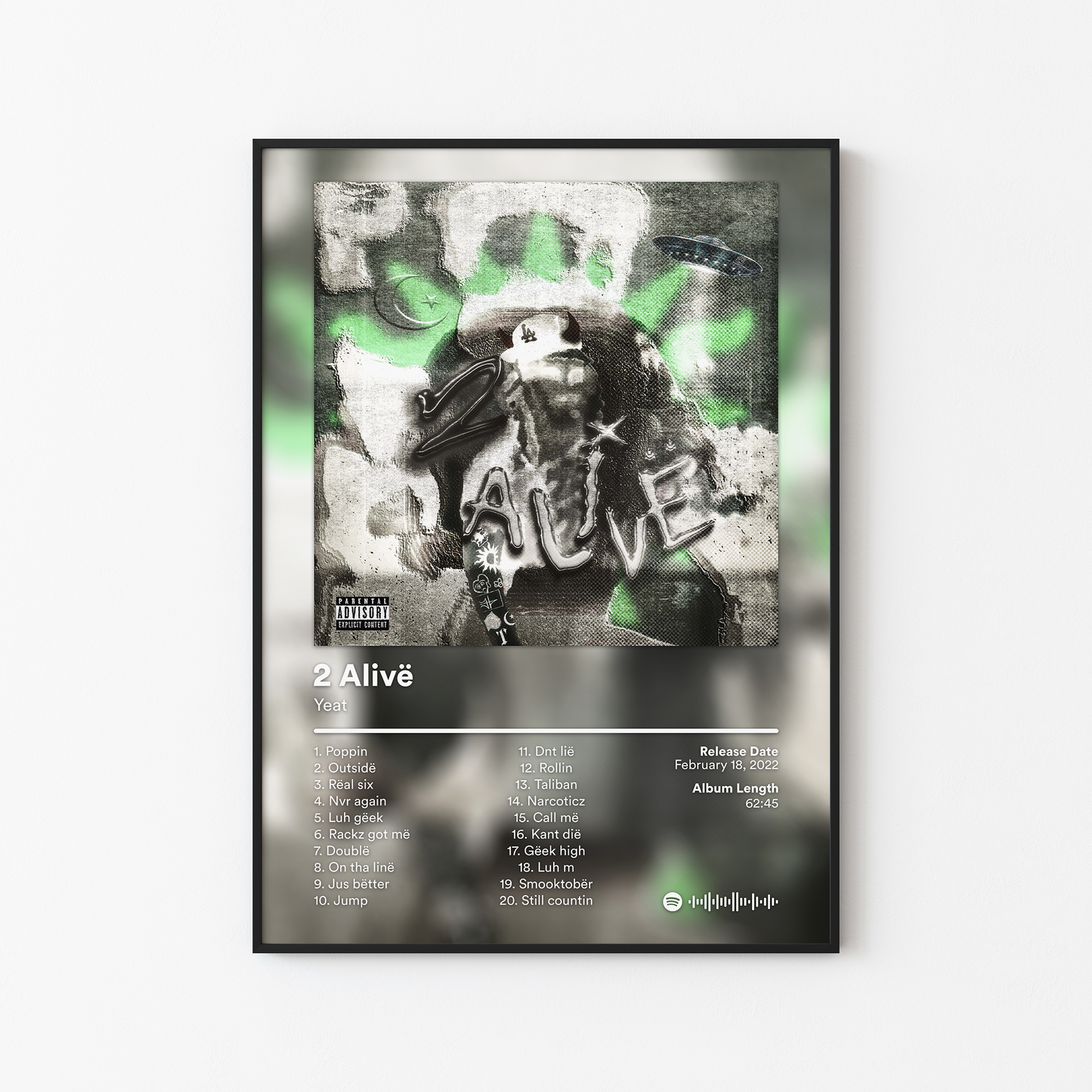 Yeat 2 Alive Album Poster